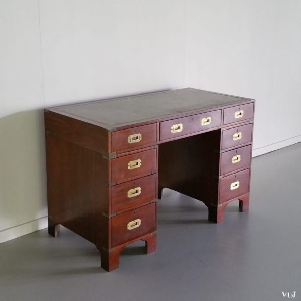 Vintage "Campaign Desk" / veldbureau, jaren '60/'70