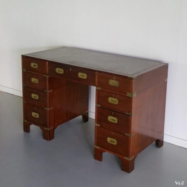 Vintage "Campaign Desk" / veldbureau, jaren '60/'70