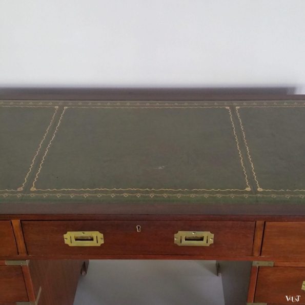 Vintage "Campaign Desk" / veldbureau, jaren '60/'70