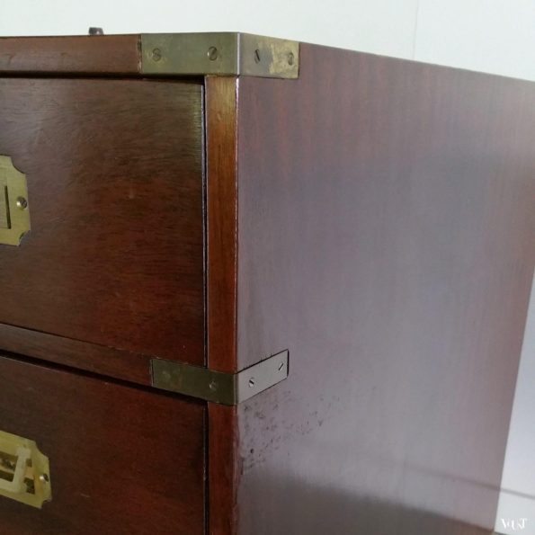 Vintage "Campaign Desk" / veldbureau, jaren '60/'70