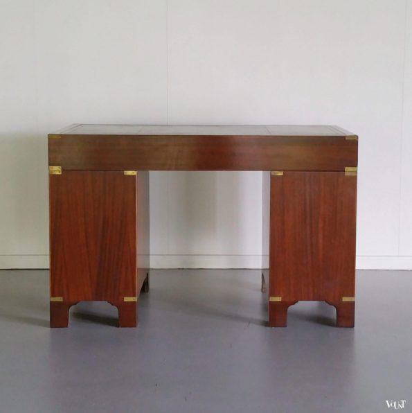 Vintage "Campaign Desk" / veldbureau, jaren '60/'70