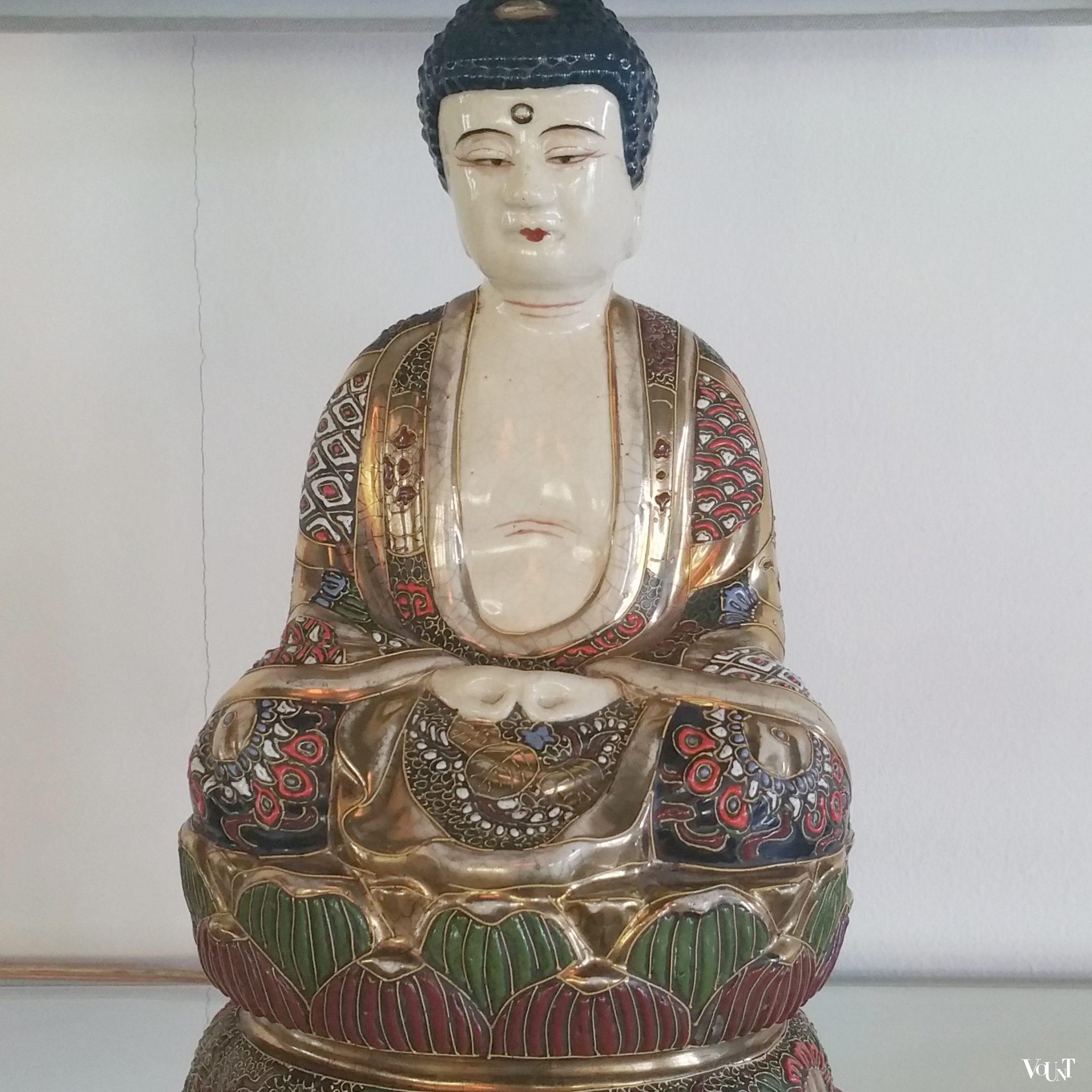 Lamp Japanse Satsuma Boeddha, ca. 1930