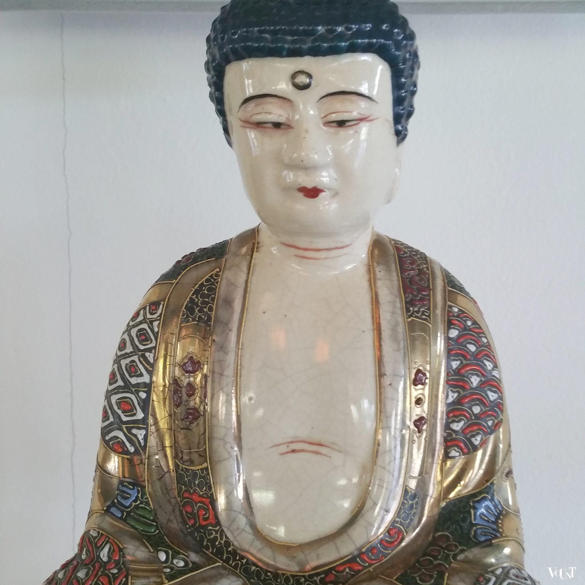 Lamp Japanse Satsuma Boeddha, ca. 1930