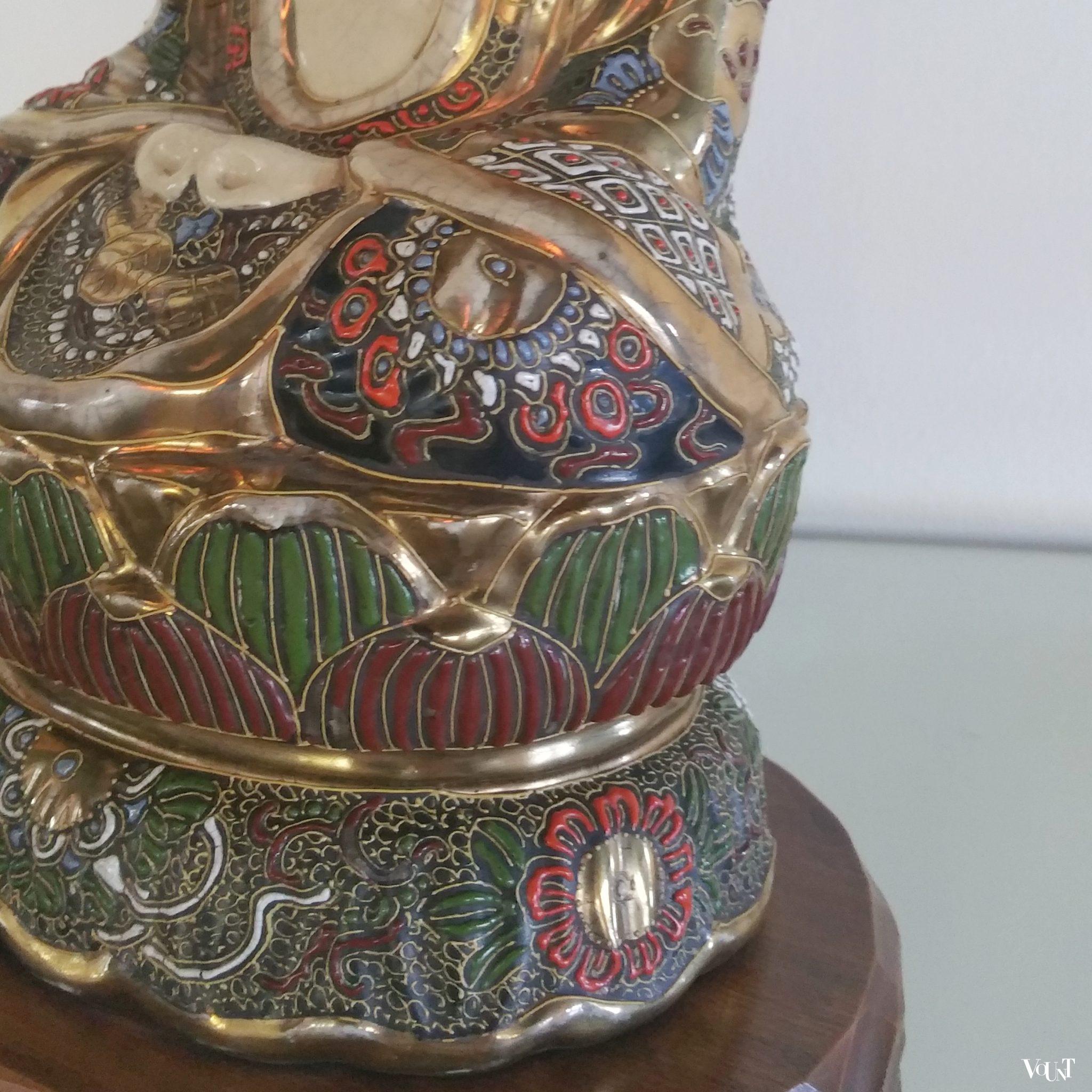 Lamp Japanse Satsuma Boeddha, ca. 1930