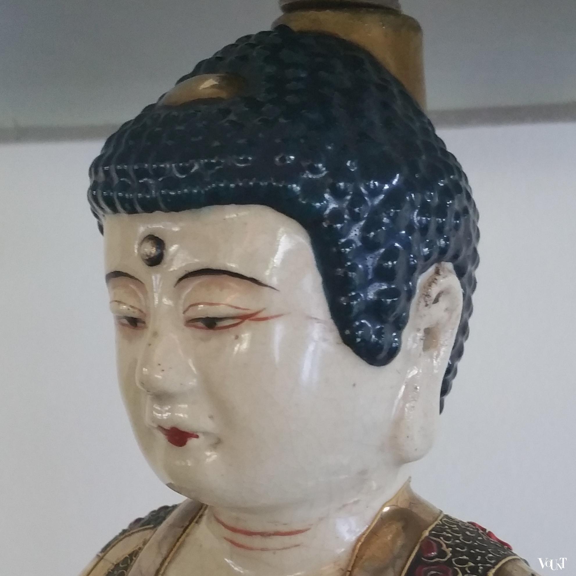 Lamp Japanse Satsuma Boeddha, ca. 1930