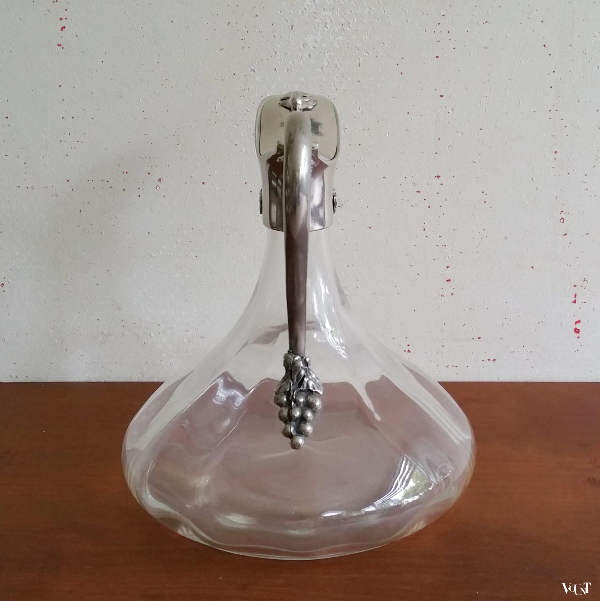 Vintage kristallen decanter, Jean Goardere, Frankrijk, jaren '70