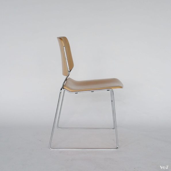 Set van 4 plywood Matrix stoelen, Thomas Tolleson voor Krueger, jaren '70
