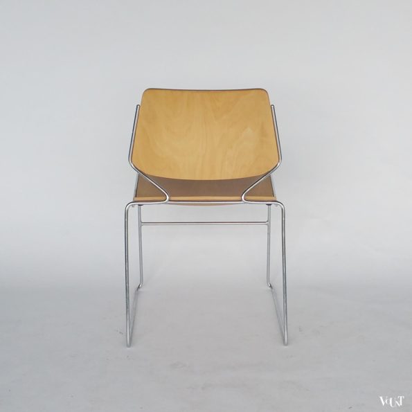 Set van 4 plywood Matrix stoelen, Thomas Tolleson voor Krueger, jaren '70