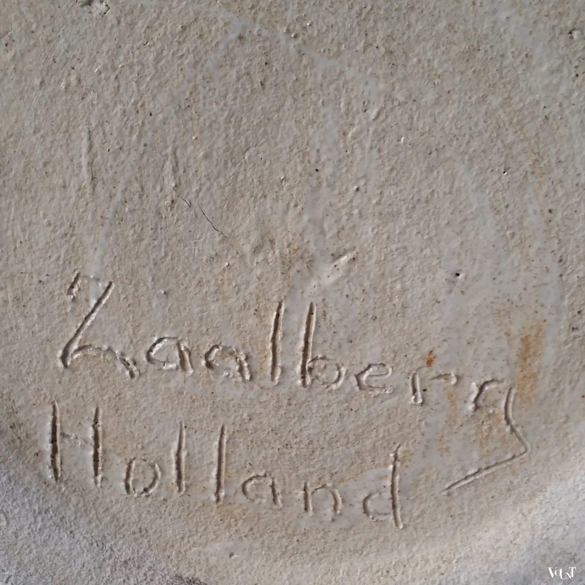 Keramische grote plantenbak van Zaalberg Holland, jaren '60