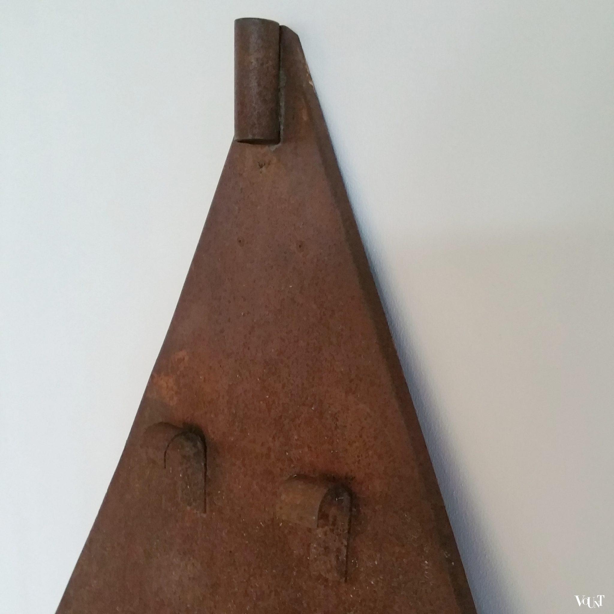 Vintage metalen verkeersbord "werk aan de weg", Frankrijk, ca. jaren '60