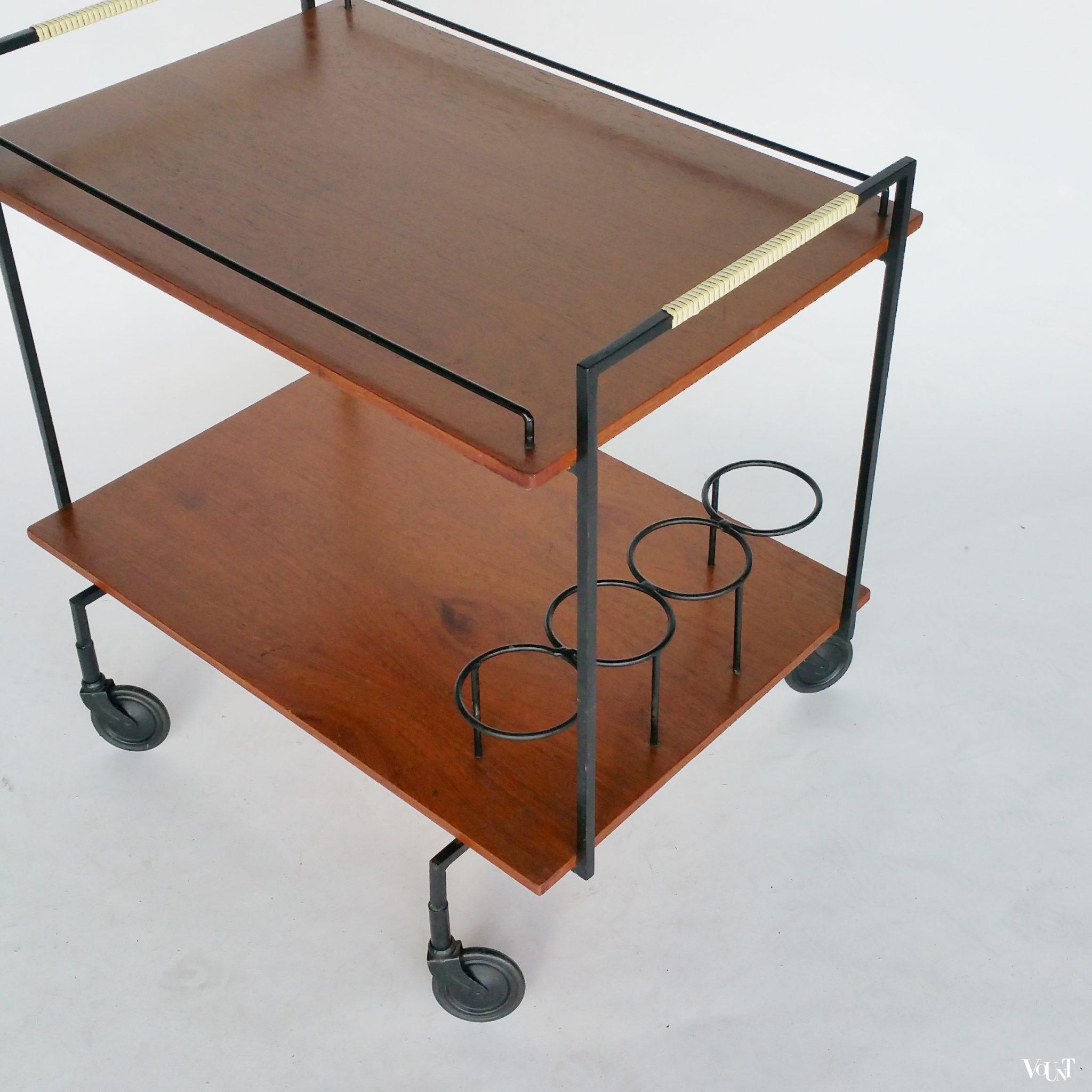 Mid-century minimalistische trolley, jaren '50/'60