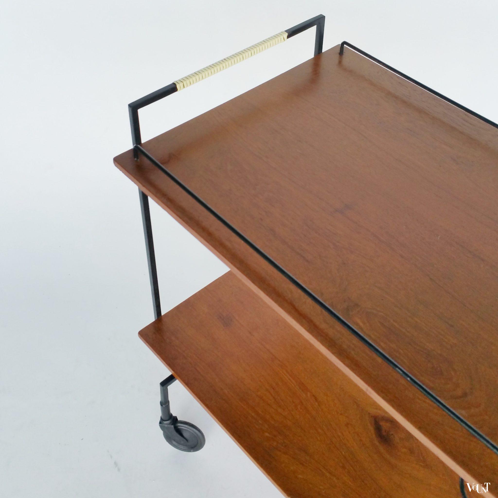 Mid-century minimalistische trolley, jaren '50/'60