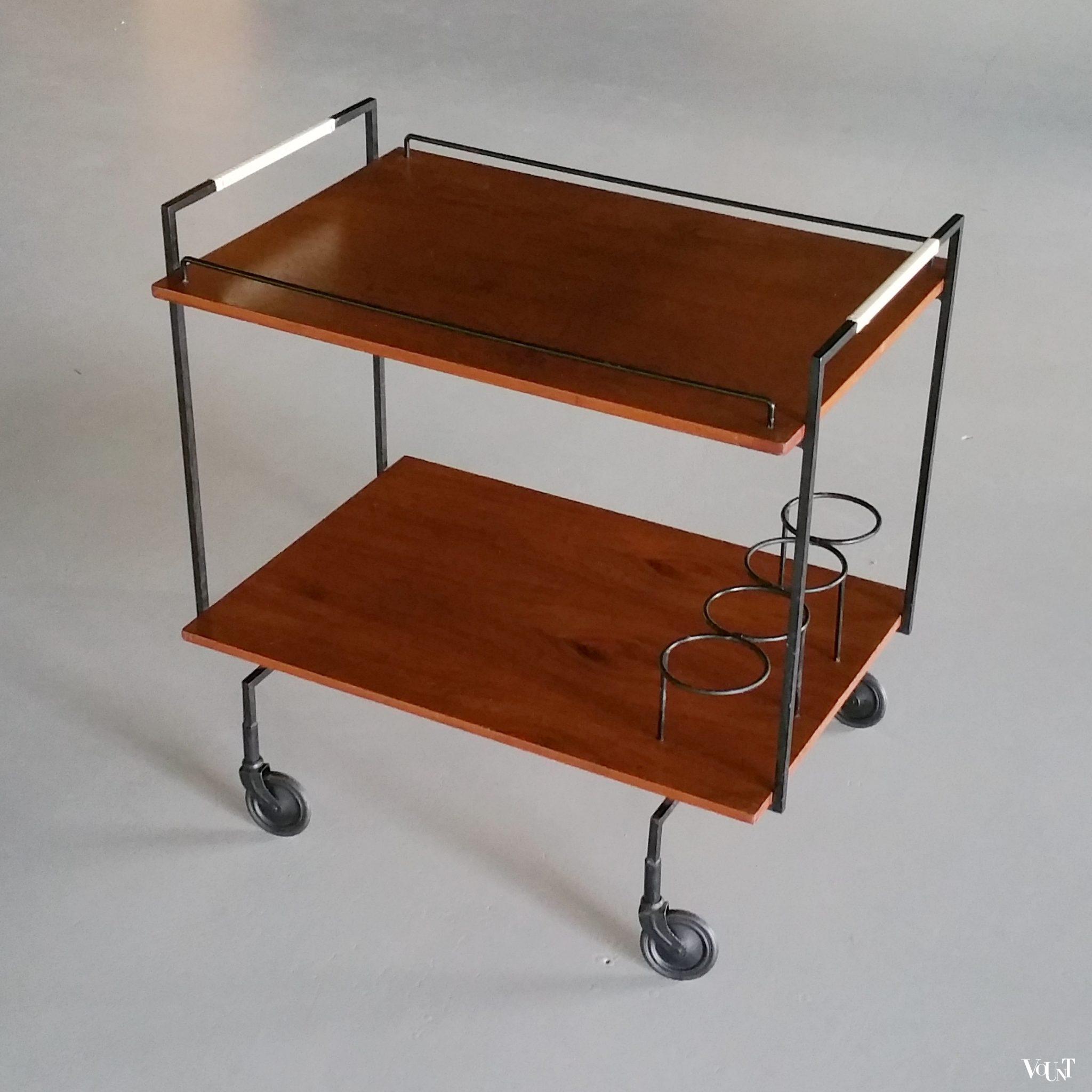Mid-century minimalistische trolley, jaren '50/'60