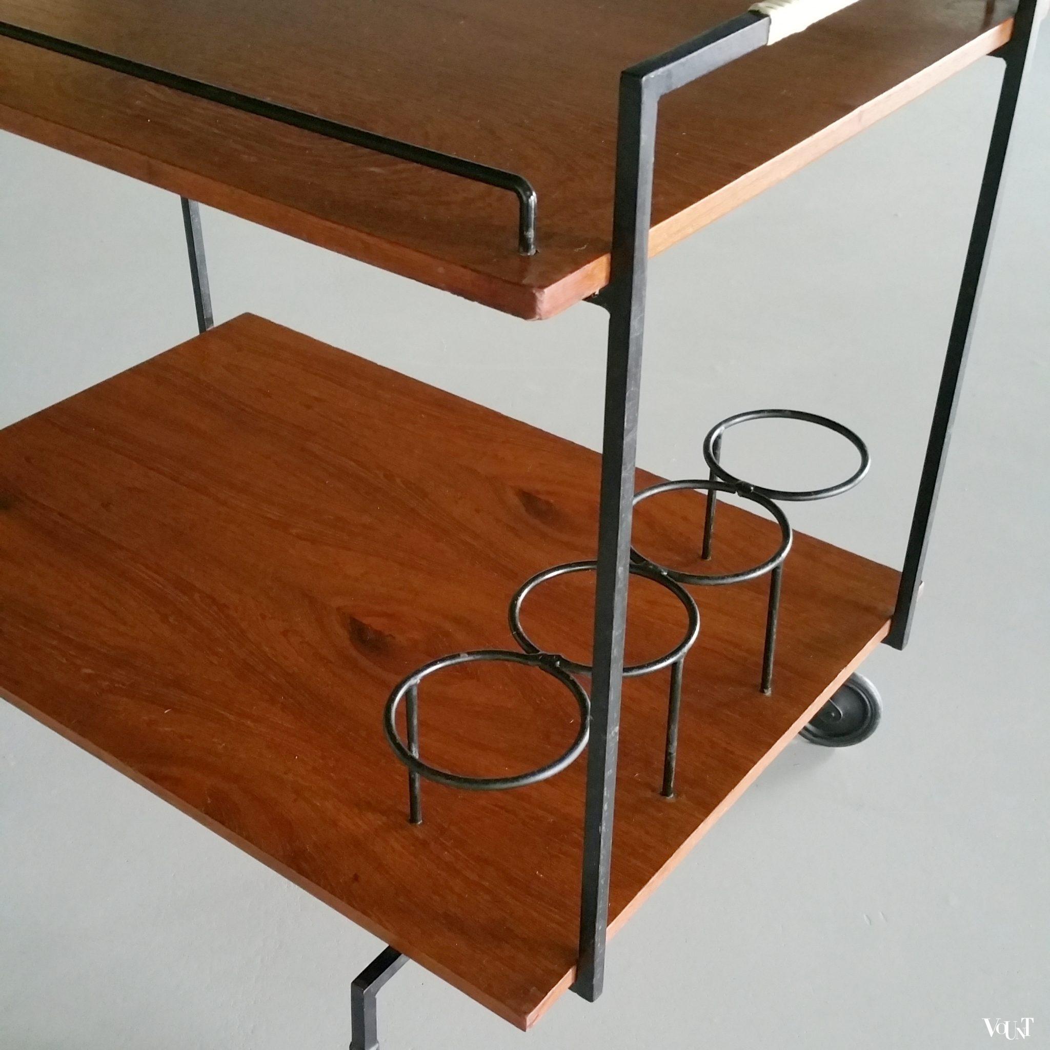 Mid-century minimalistische trolley, jaren '50/'60