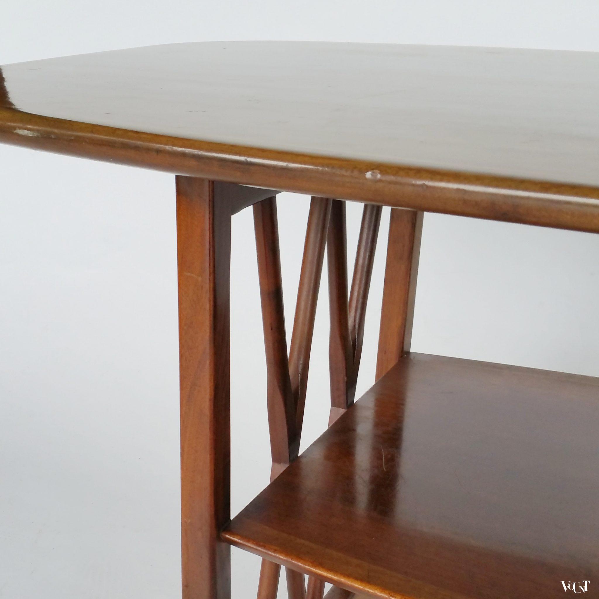 Houten salontafel, A.A. Patijn voor Zijlstra Joure, jaren '50