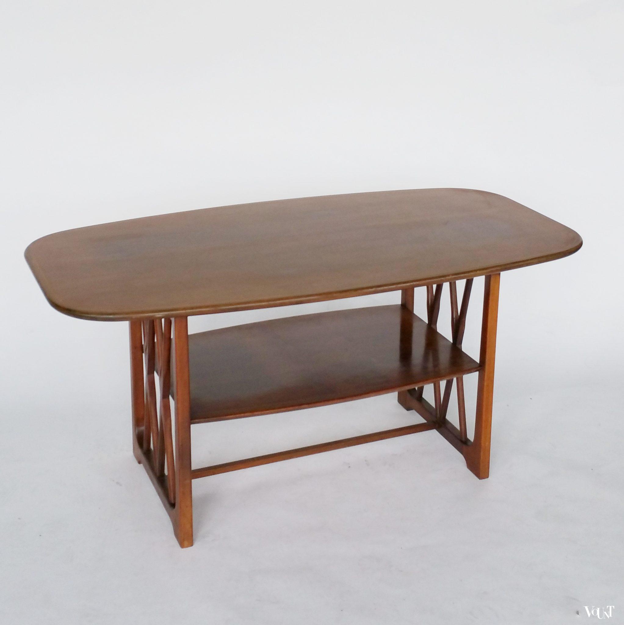 Houten salontafel, A.A. Patijn voor Zijlstra Joure, jaren '50