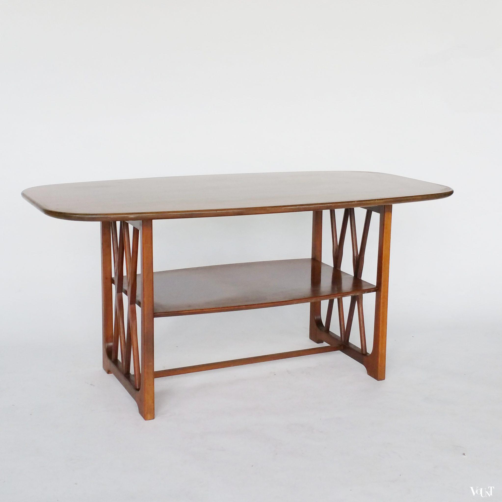 Houten salontafel, A.A. Patijn voor Zijlstra Joure, jaren '50