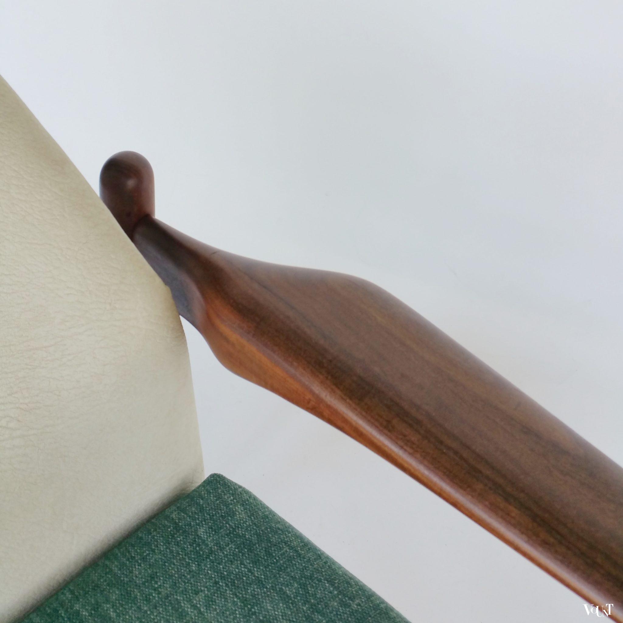 Set van 2 Propos teakhouten fauteuils, Hulmefa, jaren '60