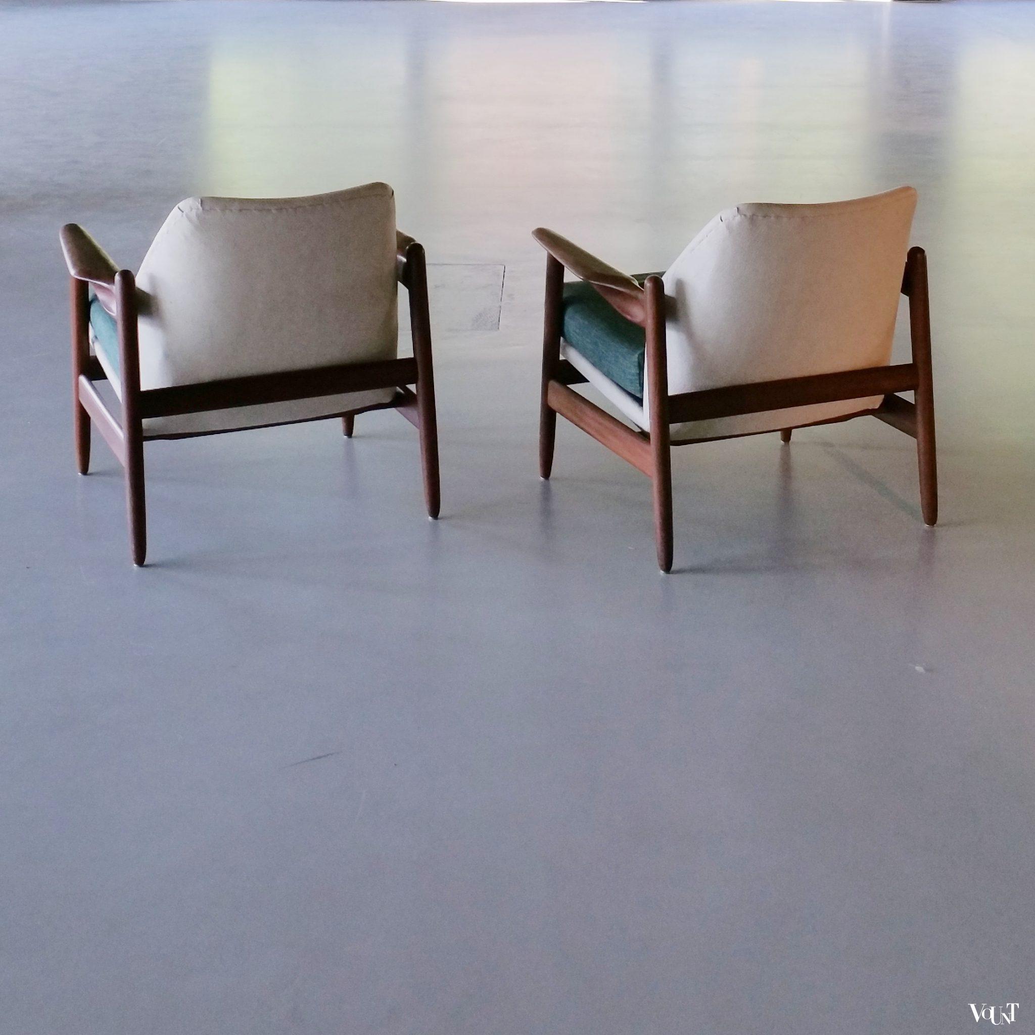 Set van 2 Propos teakhouten fauteuils, Hulmefa, jaren '60