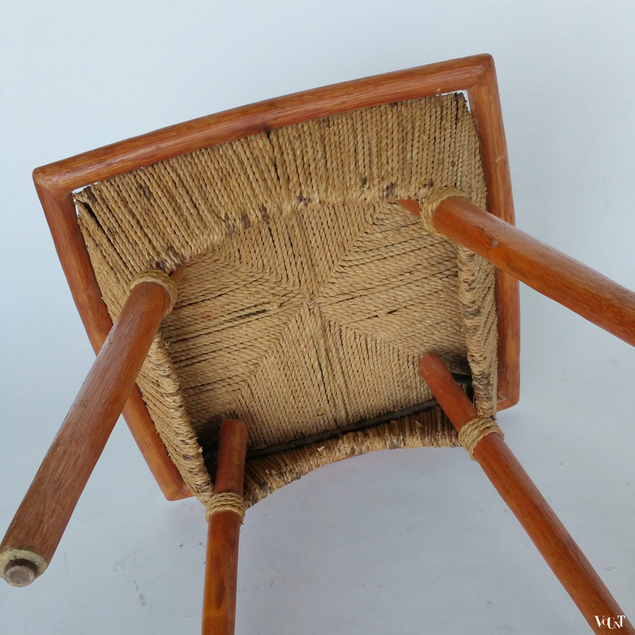 Tafeltje van hout en touw, jaren '50