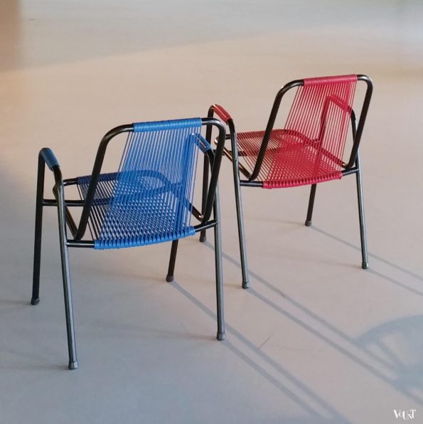 Set van 2 draadstoelen, Spimeta Harkema, jaren '50