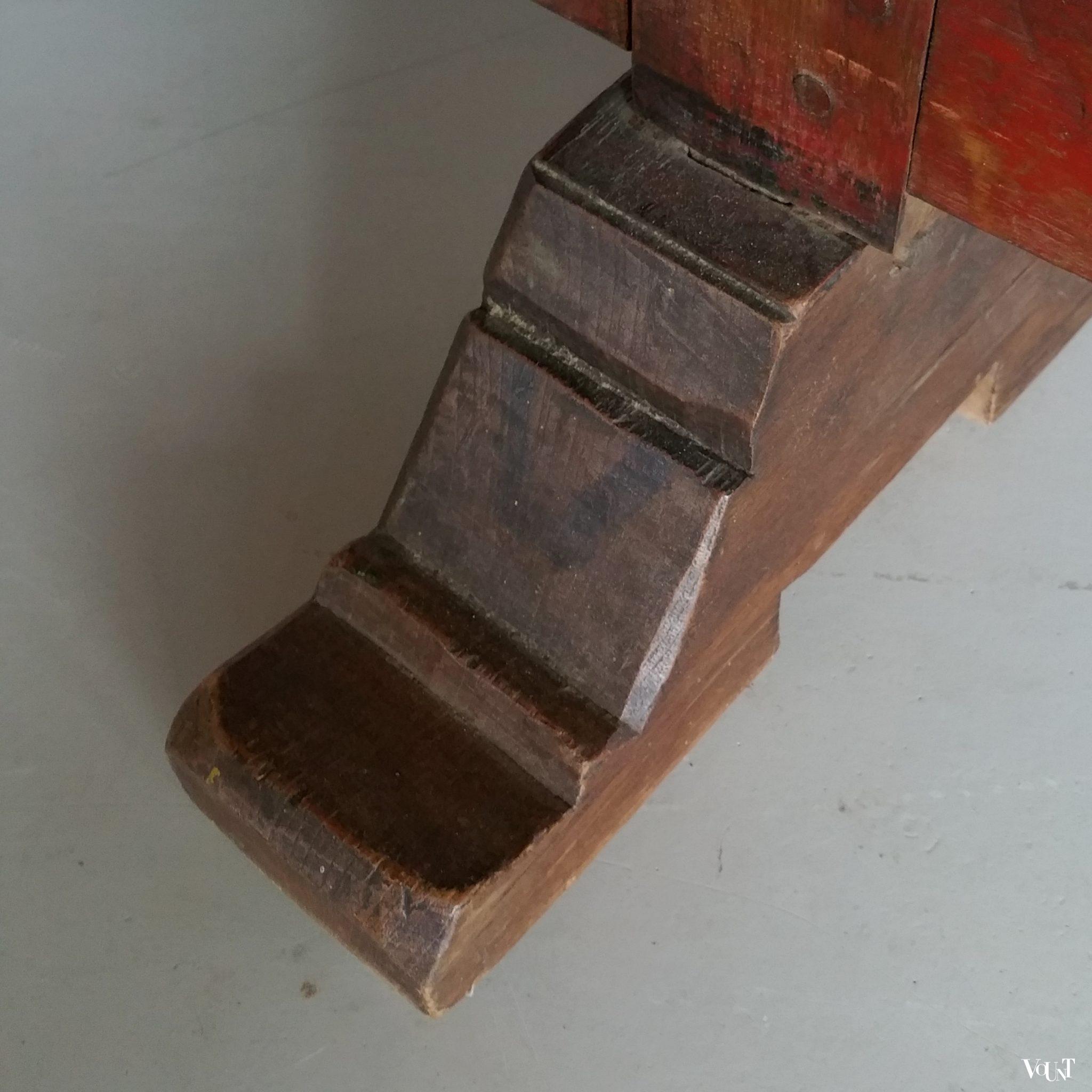 Antiek Indonesisch houten kamerscherm, begin 20e eeuw