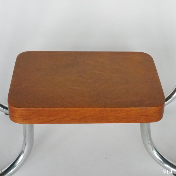 Buisframe bijzettafel in Bauhaus-stijl, jaren '50