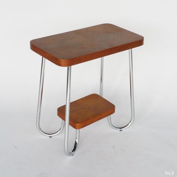 Buisframe bijzettafel in Bauhaus-stijl, jaren '50
