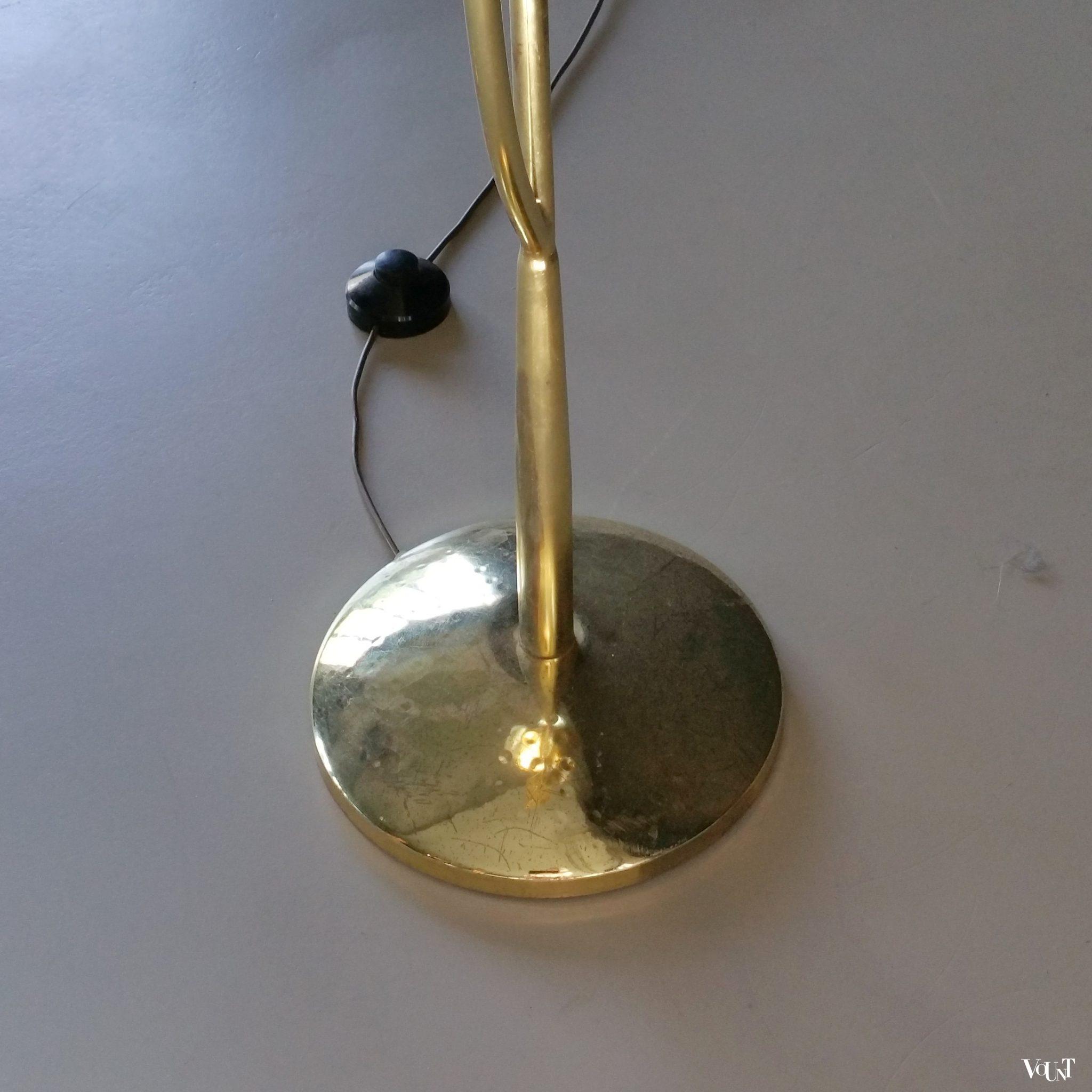 Vintage florale vloerlamp