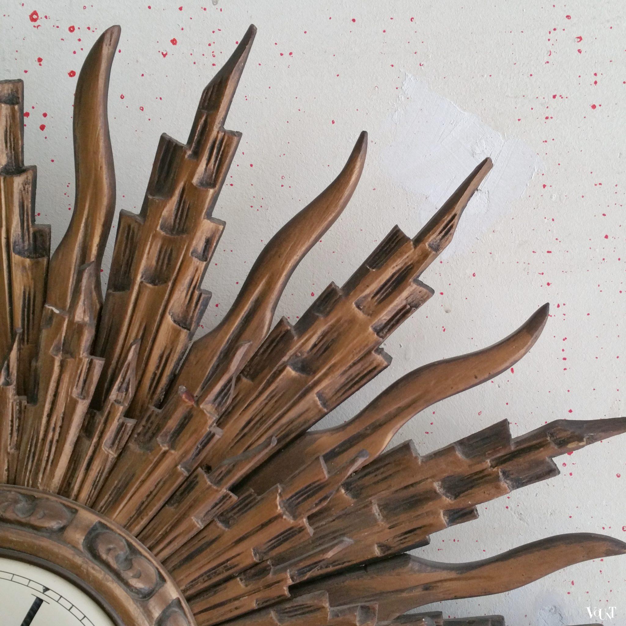 Grote houten zonneklok, jaren '60