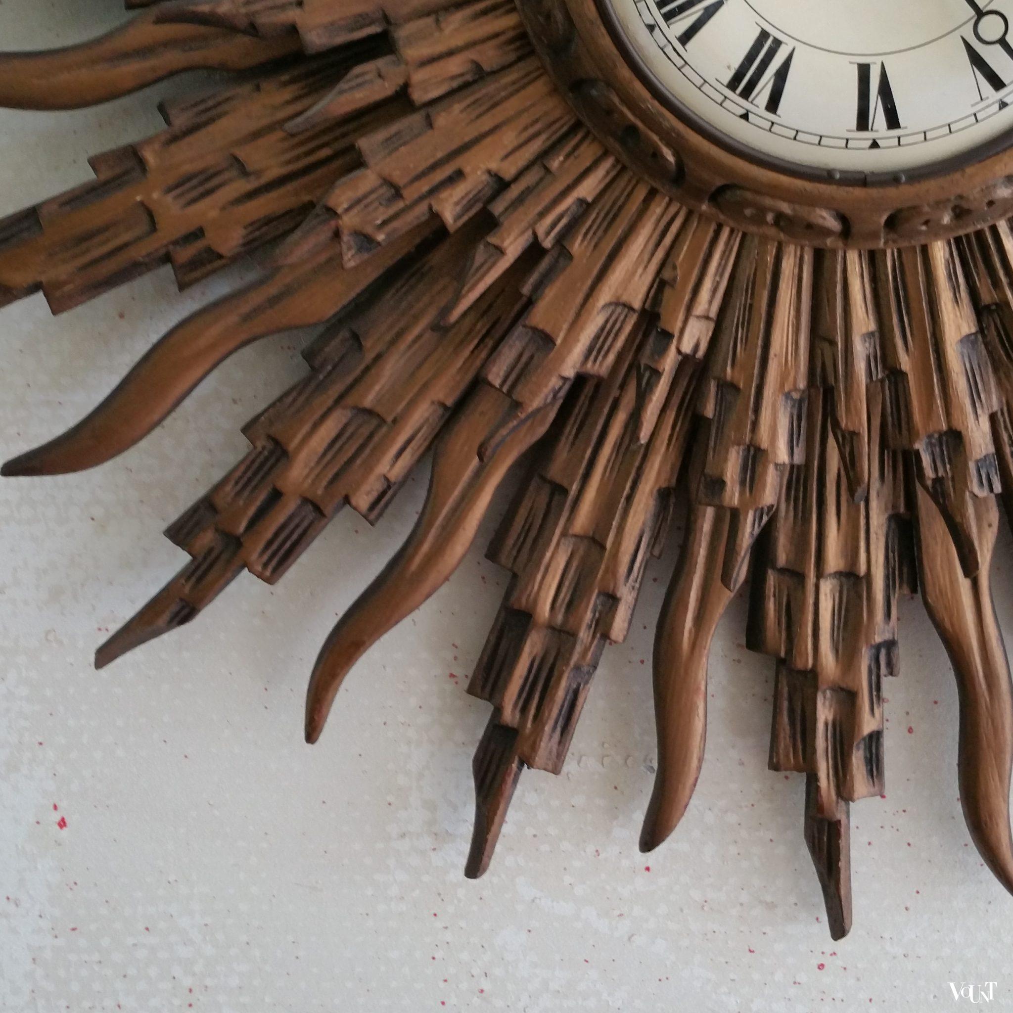 Grote houten zonneklok, jaren '60