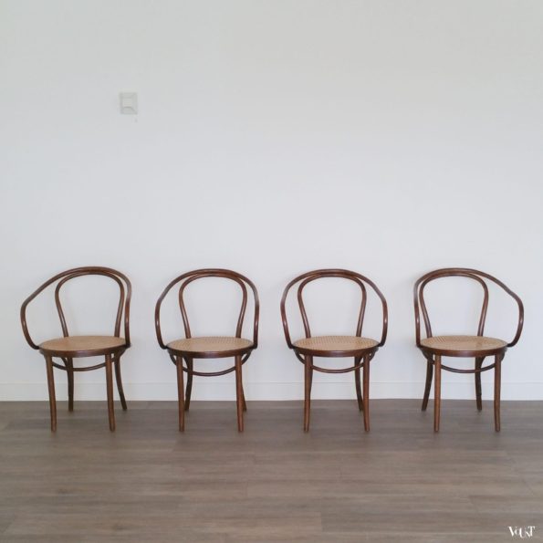 Set van 4 stoelen B9 / 209, ZPM Radomsko, jaren '60