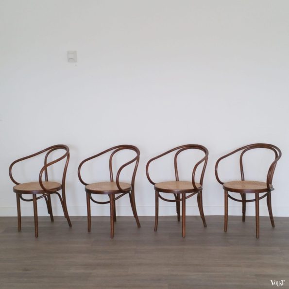 Set van 4 stoelen B9 / 209, ZPM Radomsko, jaren '60