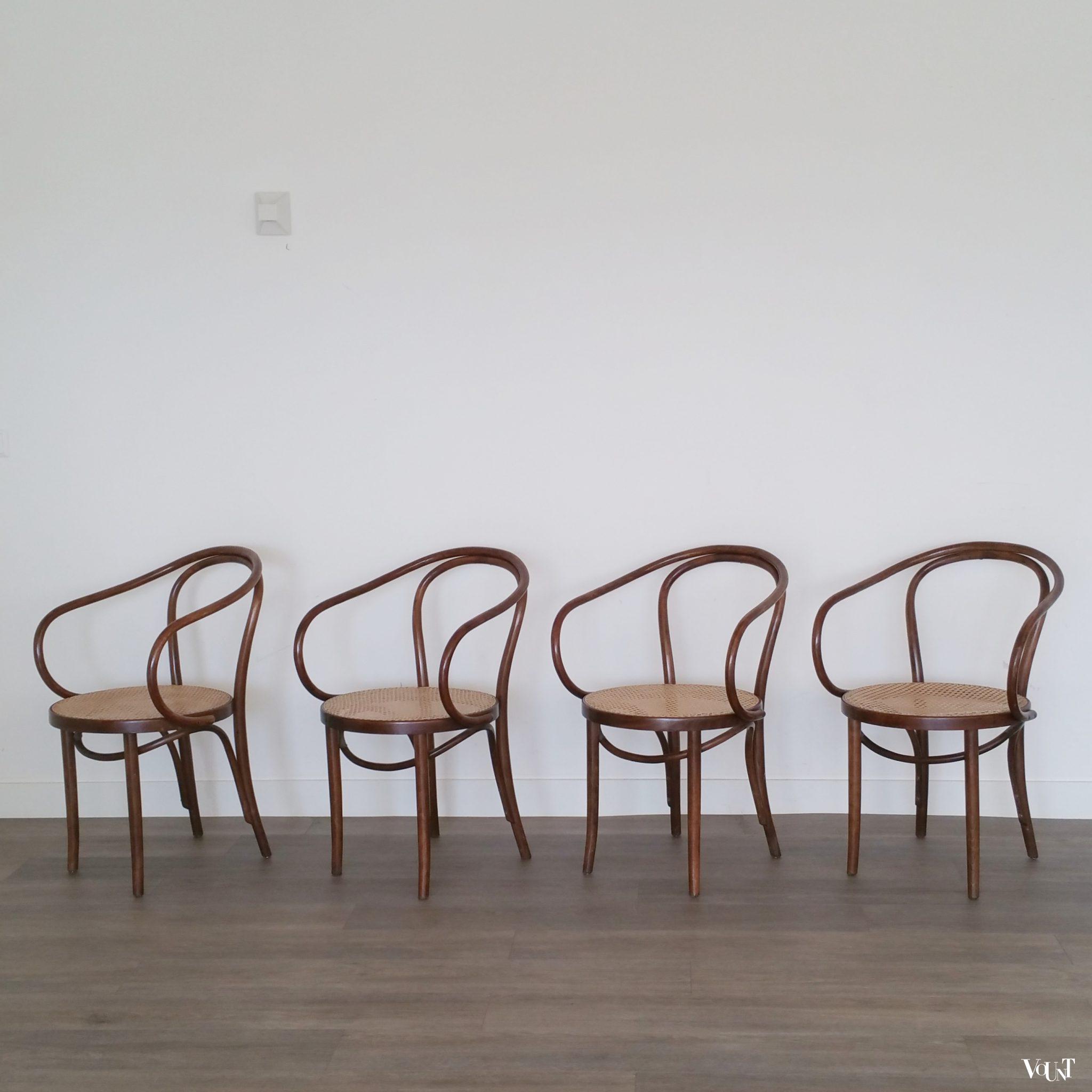 Set van 4 stoelen B9 / 209, ZPM Radomsko, jaren '60