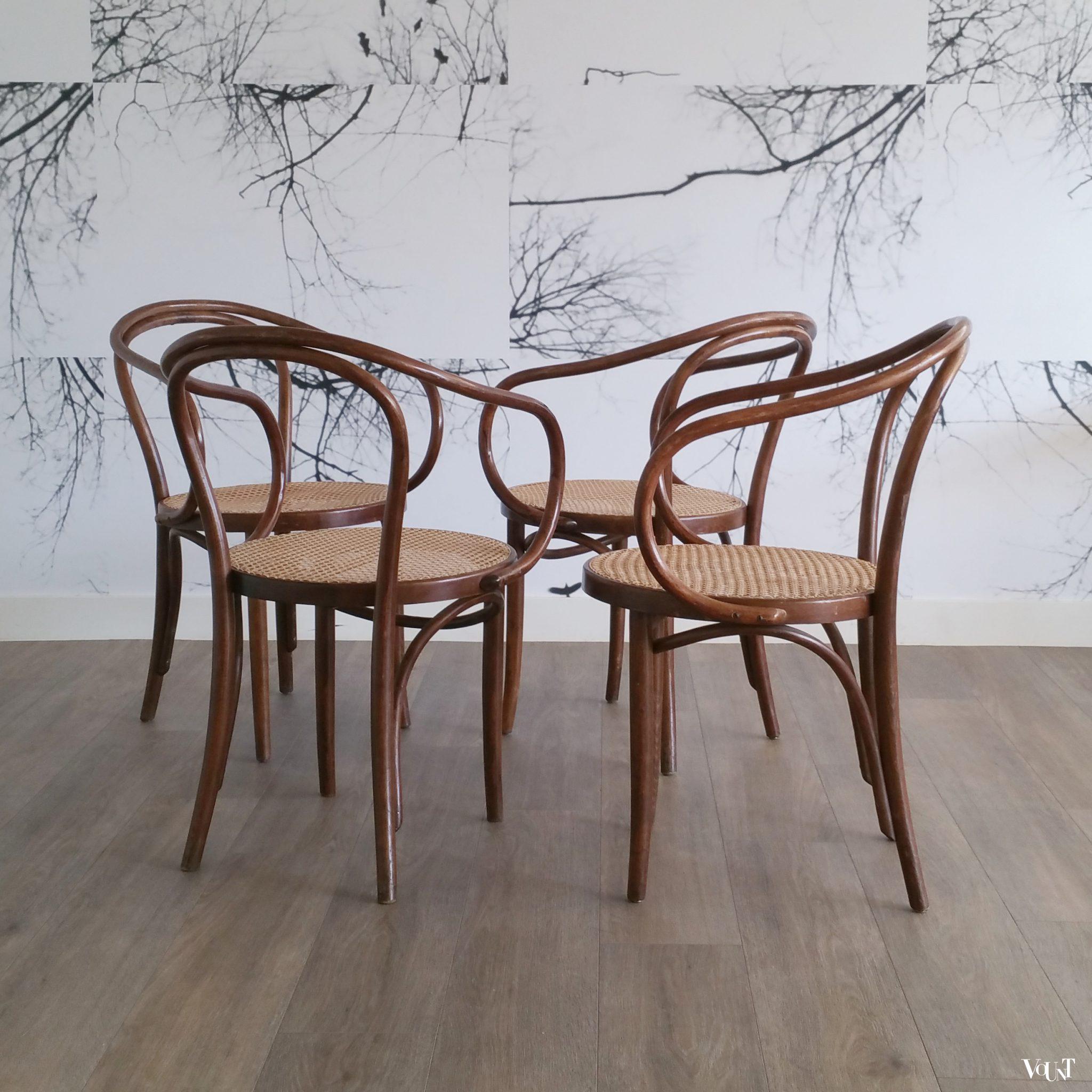 Set van 4 stoelen B9 / 209, ZPM Radomsko, jaren '60