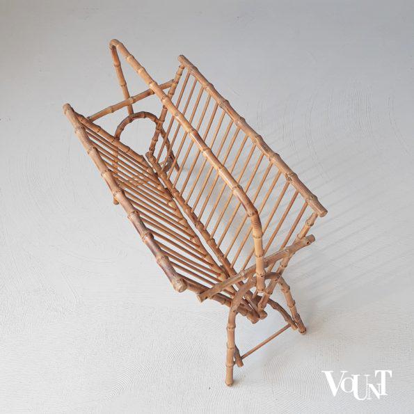 Mid-century bamboe lectuurmand