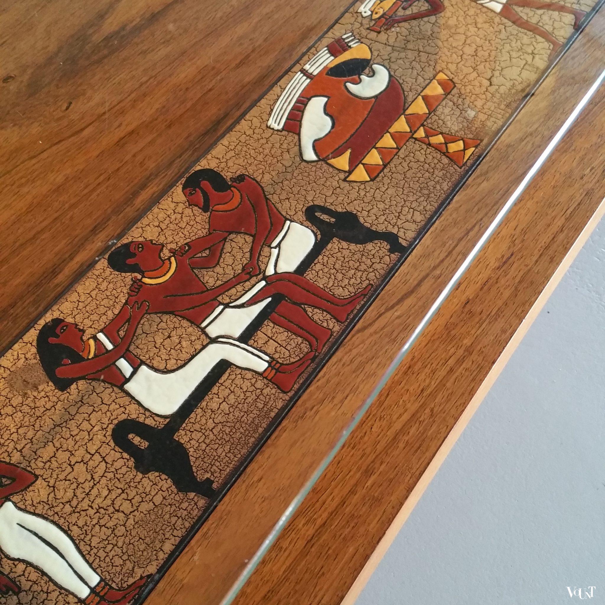 Salontafel met Egyptische voorstelling, De Nisco, jaren '60