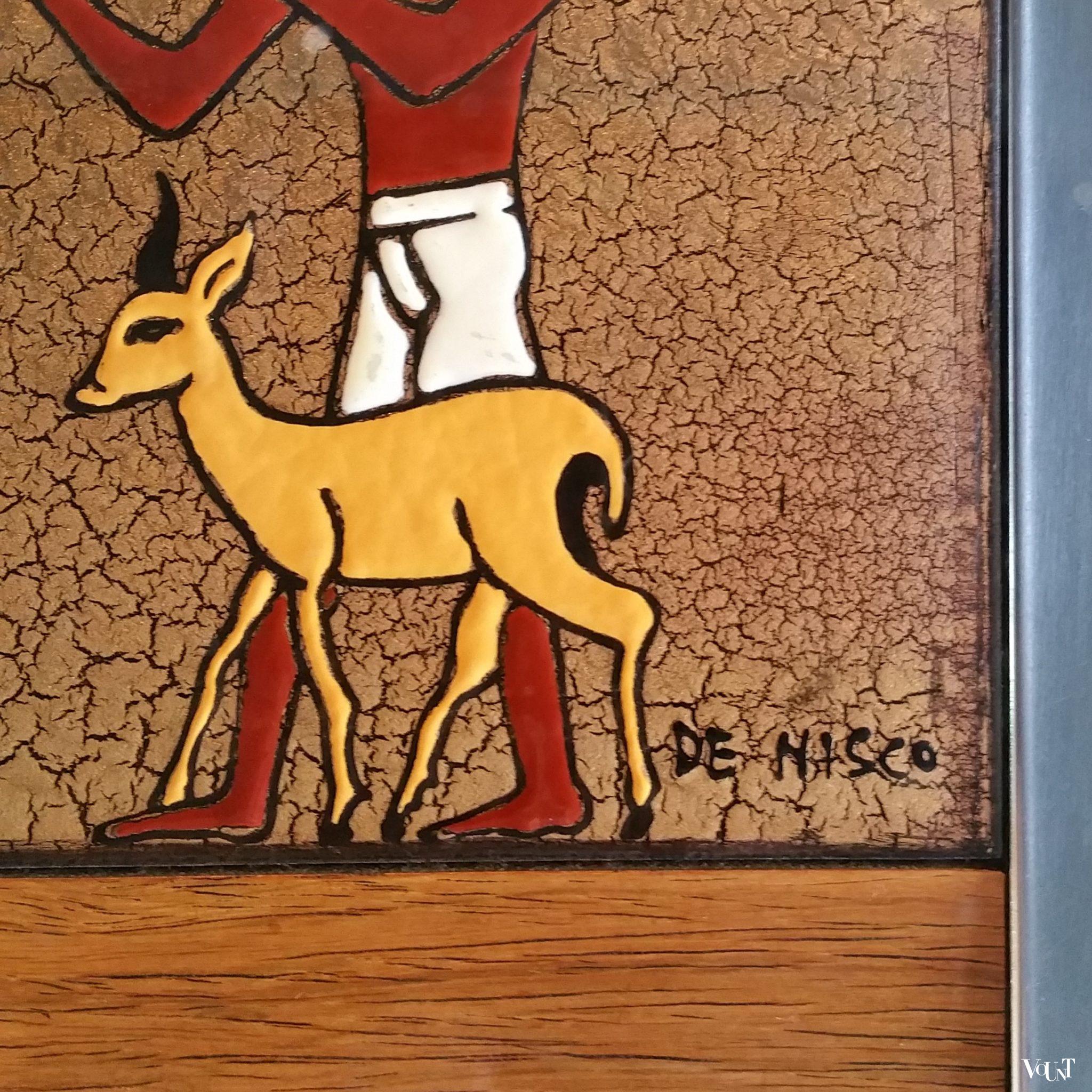 Salontafel met Egyptische voorstelling, De Nisco, jaren '60