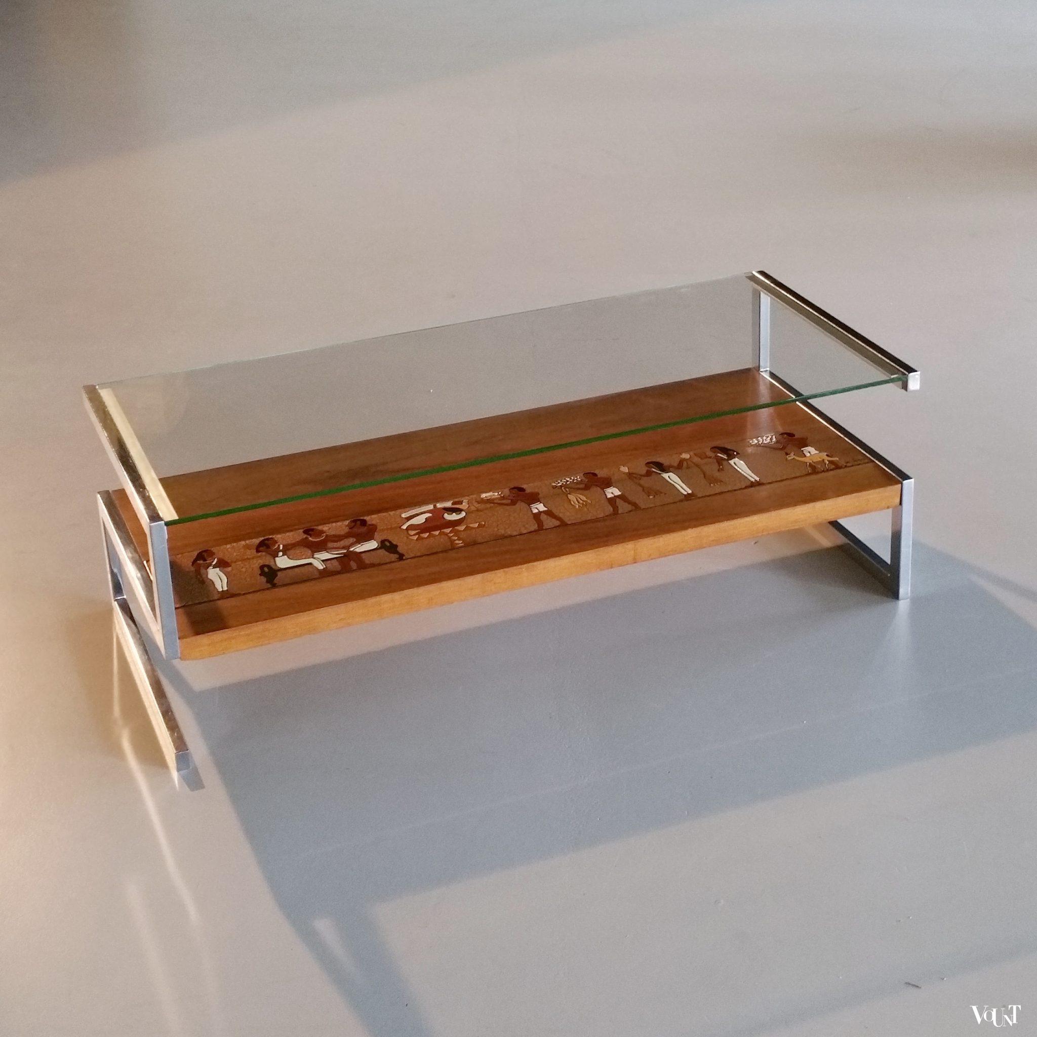 Salontafel met Egyptische voorstelling, De Nisco, jaren '60