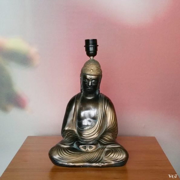 Vintage keramische boeddha-lamp, jaren '70