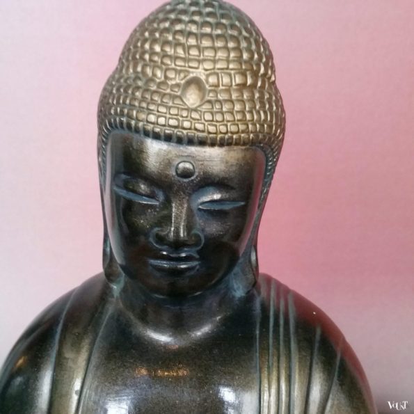 Vintage keramische boeddha-lamp, jaren '70