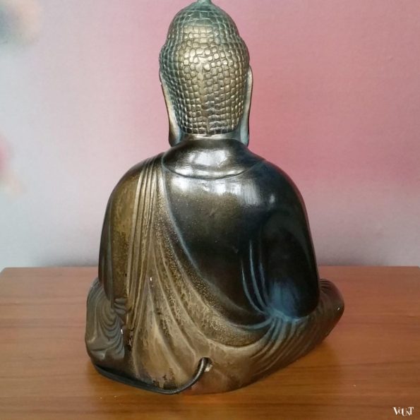 Vintage keramische boeddha-lamp, jaren '70