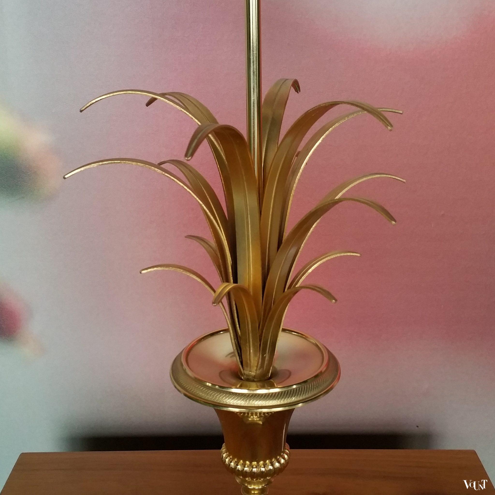 Ananas lamp / pineapple leaf tafellamp, jaren '70