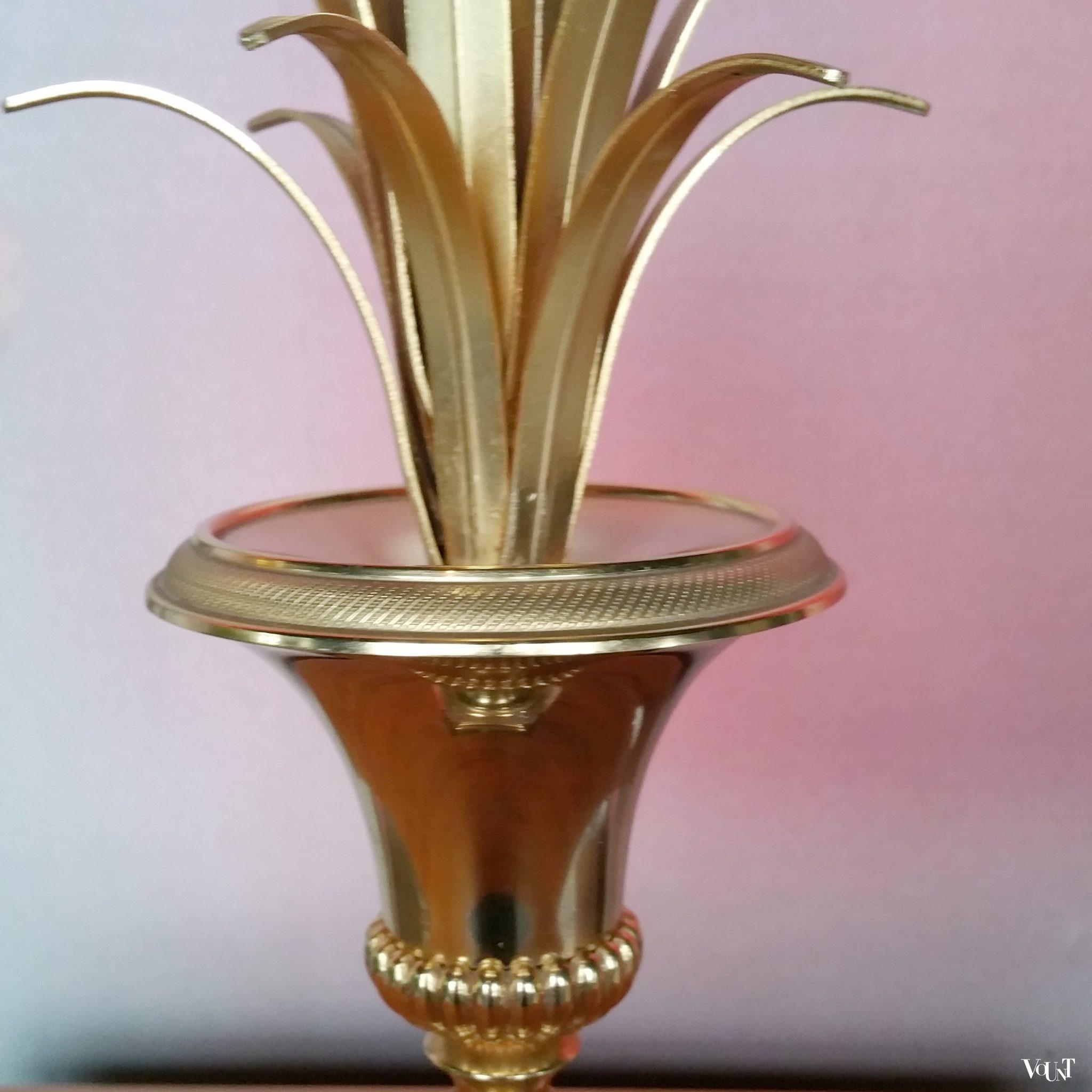 Ananas lamp / pineapple leaf tafellamp, jaren '70