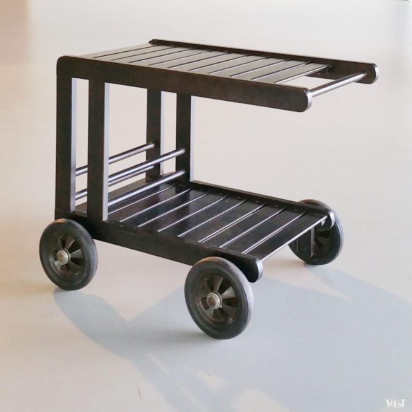 Vintage houten trolley, Herlag, jaren '70