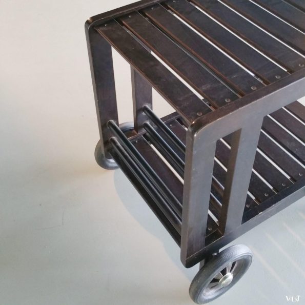Vintage houten trolley, Herlag, jaren '70