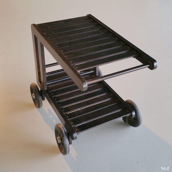 Vintage houten trolley, Herlag, jaren '70