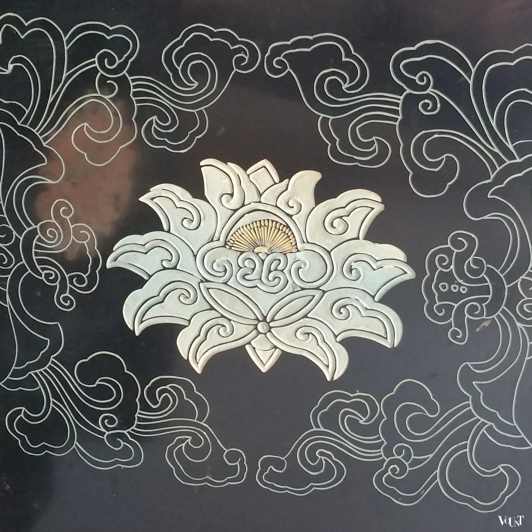 Vintage Aziatisch 6-slags kamerscherm, ca. jaren '60