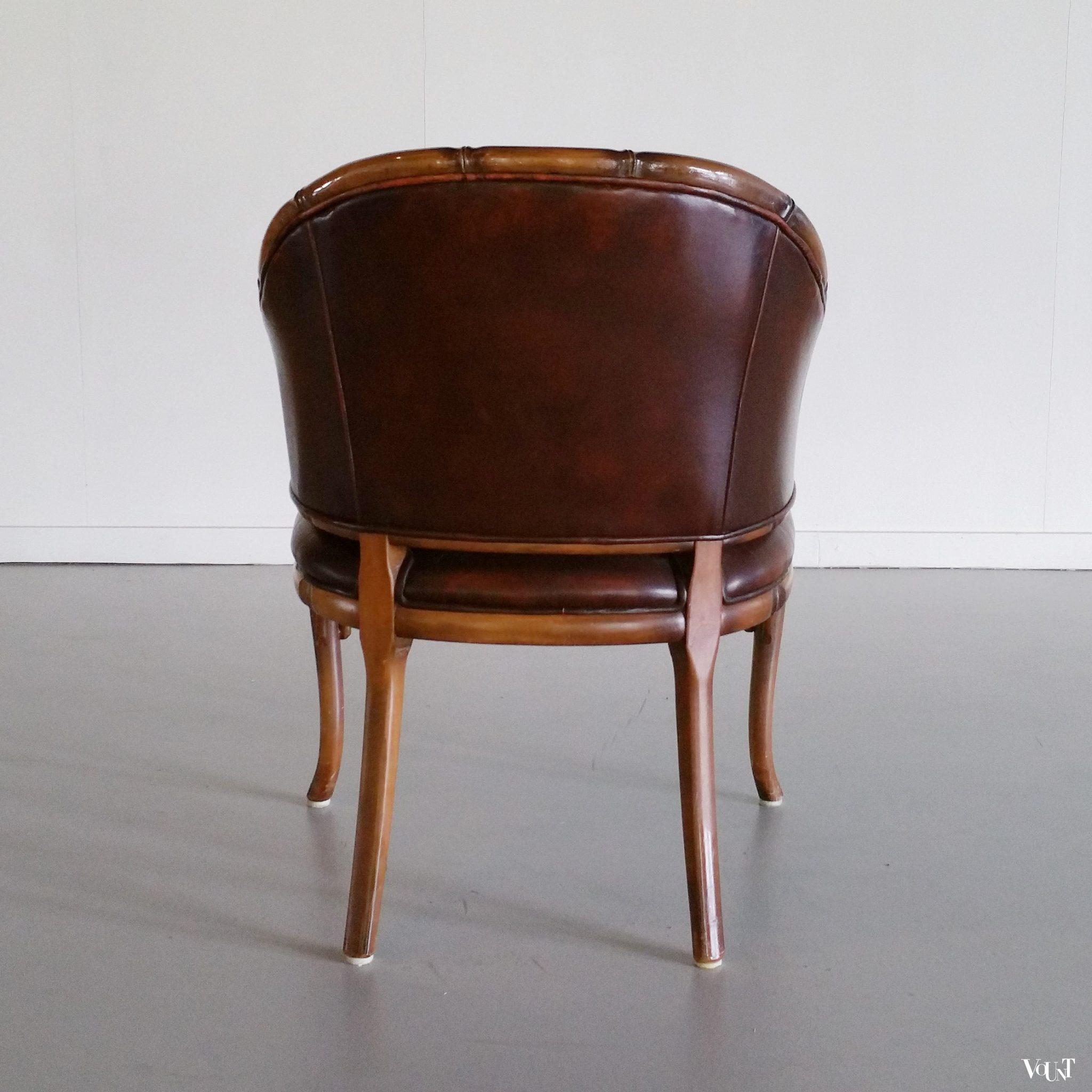Faux bamboo kuipstoel / fauteuil, jaren '70