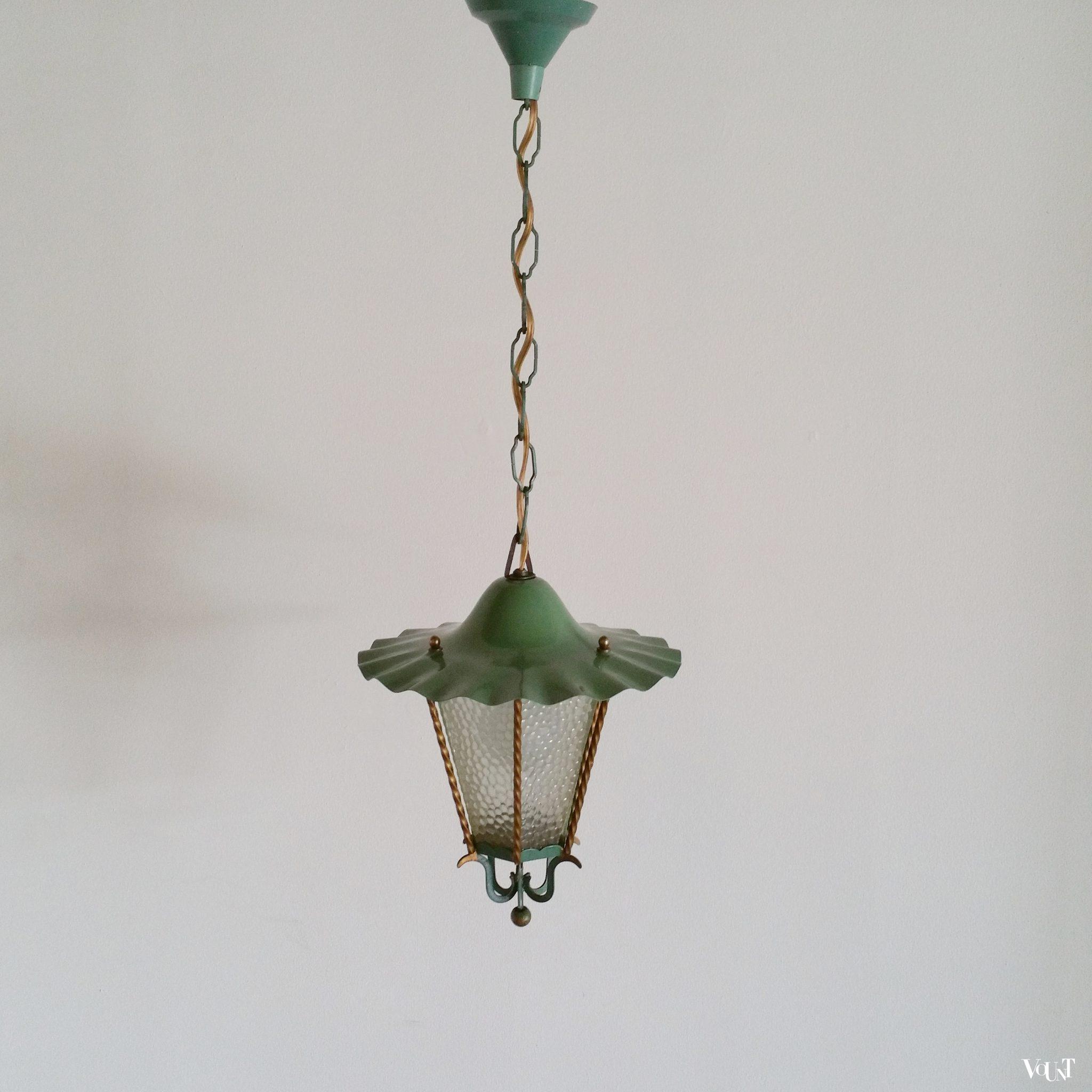 Groen jaren '50 hallampje